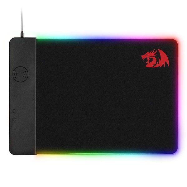 Redragon P025 Qi 10w Fast Wireless Charging RGB Backlit Mouse Padr
