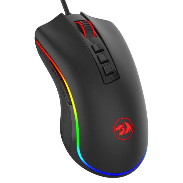 Redragon M711 COBRA Gaming Wired Mouse with 16.8 Million RGB Color Backlit, 10,000 DPI Adjustable, Comfortable Grip, 7 Programmable Buttons