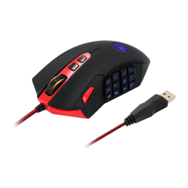 Redragon M901 Perdition 24000DPI MMO Mouse LED RGB USB Wired Gaming Mouse