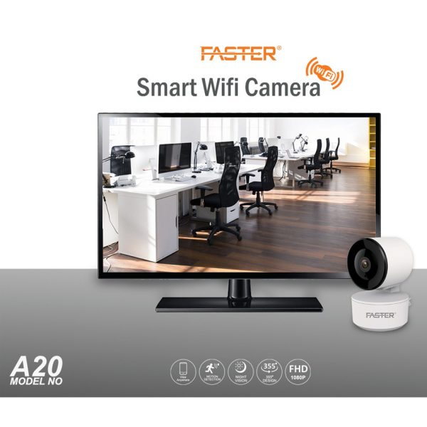 FASTER A20 PTZ 1080P FHD Smart Wi-Fi Camera
