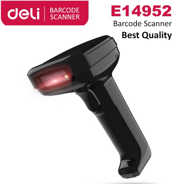 Deli E14952 1D & 2D Barcodes QR Code Handheld Barcode Scanner