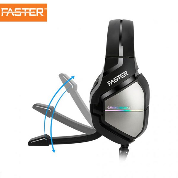 FASTER Blubolt BG-200 Surrounding Sound Gaming Headset with Noise Cancelling Microphone for PC and Mobile