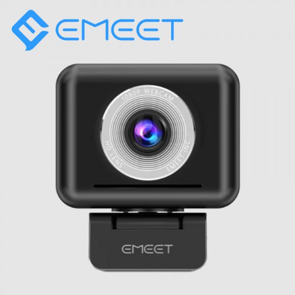 EMEET SmartCam C990 1080P Webcam with 4 Noise-Canceling Microphones with 3W Speaker