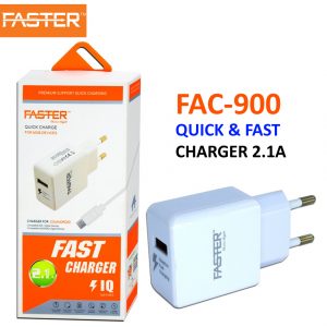 FASTER FAC 900 QUICK & FAST CHARGER IQ SERIES 2.1A Price in Karachi Pakistan - COMPUTER CHOICE