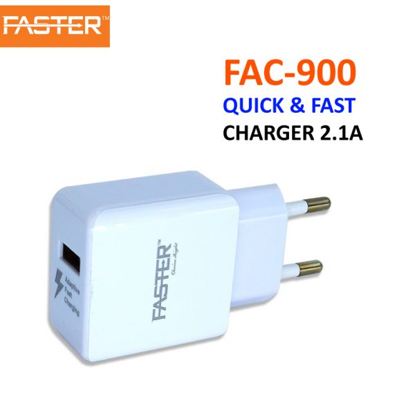 FASTER FAC 900 QUICK & FAST CHARGER IQ SERIES 2.1A Price in Karachi Pakistan - COMPUTER CHOICE