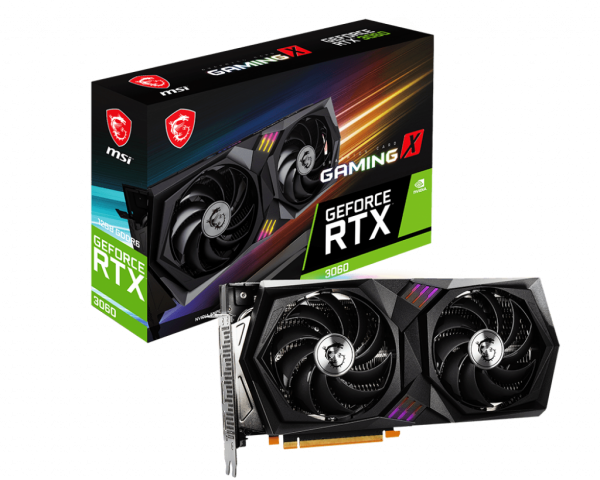 MSI Nvidia GeForce RTX 3060 Gaming X 12GB DDR6 192-Bit