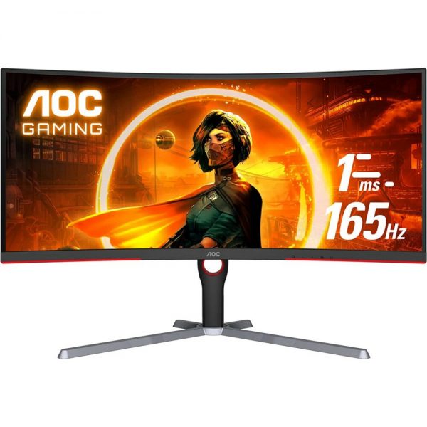 AOC CU34G3S 34" WQHD Frameless Curved Gaming LED Monitor