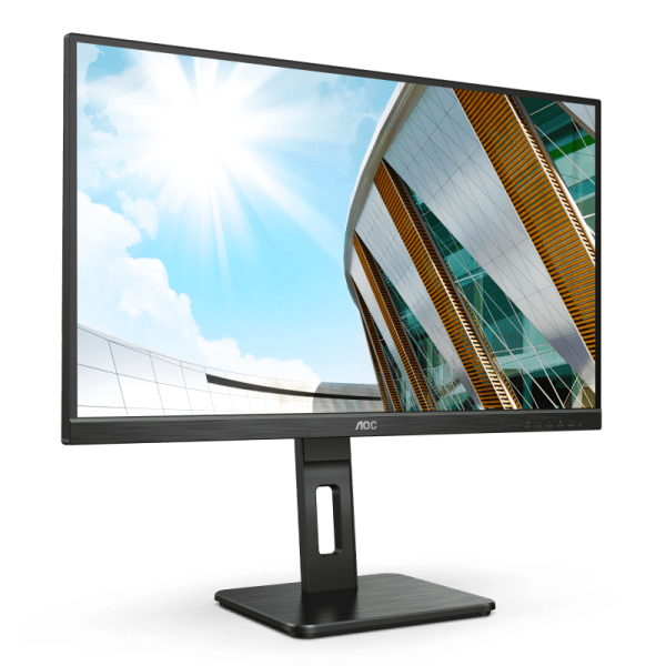 AOC Q27P2C 27" QHD Frameless Ergonomic IPS LED Monitor - Image 2