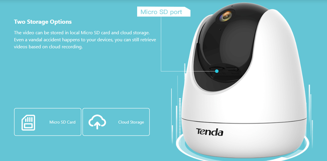 Tenda CP3 Security Pan/Tilt Camera 1080P - COMPUTER CHOICE