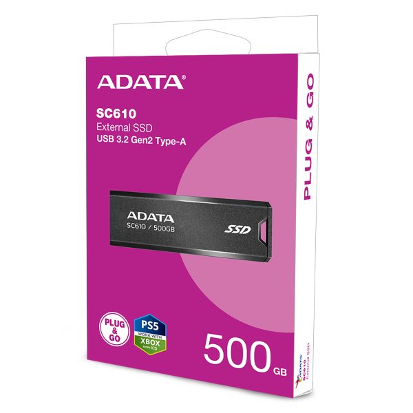 ADATA SC610 External SSD 500GB USB 3.2 Gen2 - computerchoice.pk