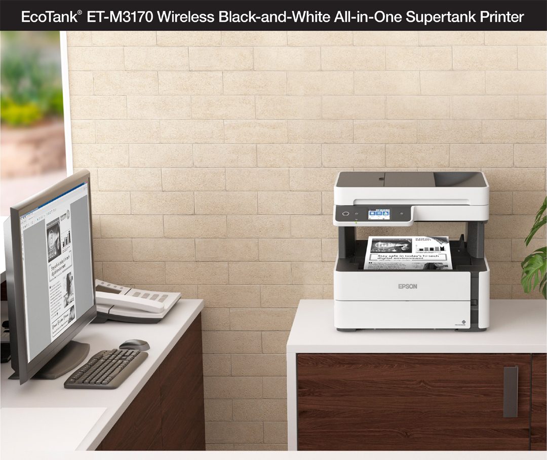 Epson EcoTank ET-M3170 Wireless Monochrome All-in-One Supertank Printer - computerchoice.pk