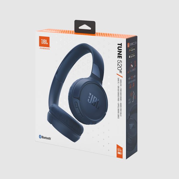 JBL TUNE 520BT Wireless Bluetooth Headphone (Blue Color) - computerchoice.pk