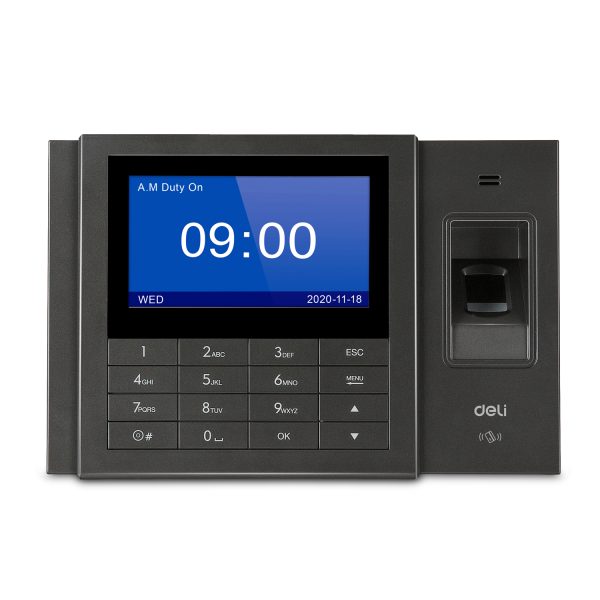 Deli E3758 Biometrics Time Attendance Machine - www.computerchoice.pk