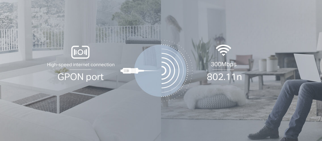 TP-Link Fiber Router XN020-G3 300Mbps Wireless N Gigabit XPON Router