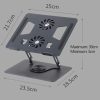 Rotating Aluminum Laptop Stand (YL-906)