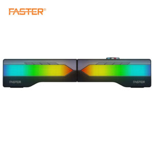 FASTER G2000 RGB Lighting Dual Gaming Wireless Speakers 10W