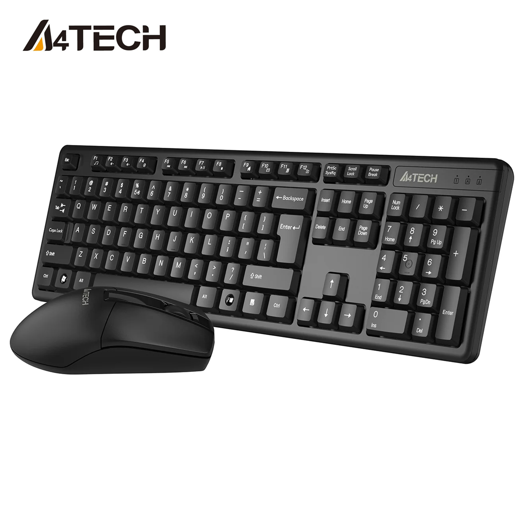 A4Tech 3330NS Wireless Keyboard & Silent Clicks Mouse Combo Set
