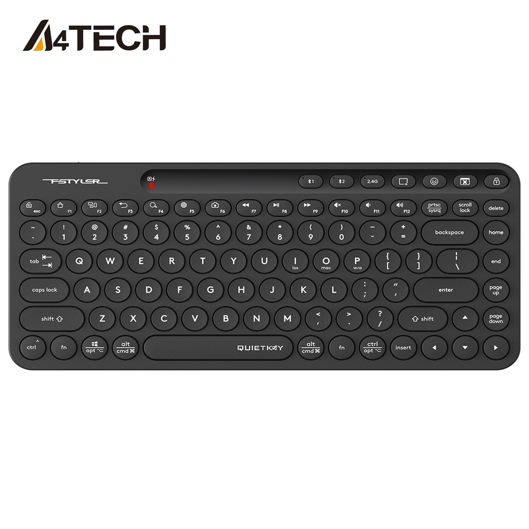 A4Tech FSTYLER FBK36C AS Bluetooth & 2.4G Wireless Keyboard Pair 3 Devices - Pair up to 3 Devices Keyboard A4Tech FSTYLER FBK36C AS Bluetooth & 2.4G Wireless Keyboard, Pair up to 3 Devices A4Tech FSTYLER FBK36C AS Bluetooth & 2.4G Wireless Keyboard, Multi Devices Supports Keyboard A4Tech FSTYLER FBK36C AS Bluetooth & 2.4G Wireless Keyboard Pair 3 Devices