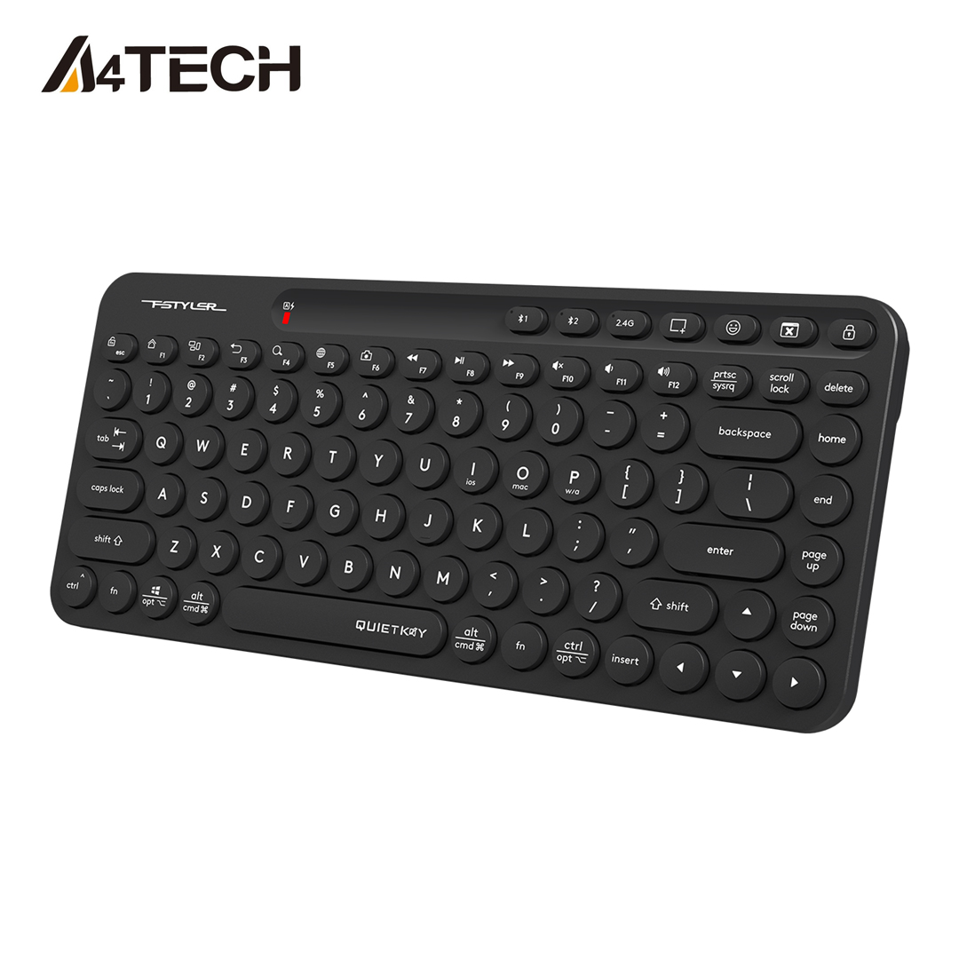 A4Tech FSTYLER FBK36C AS Bluetooth & 2.4G Wireless Keyboard Pair 3 Devices - Pair up to 3 Devices Keyboard A4Tech FSTYLER FBK36C AS Bluetooth & 2.4G Wireless Keyboard, Pair up to 3 Devices A4Tech FSTYLER FBK36C AS Bluetooth & 2.4G Wireless Keyboard, Multi Devices Supports Keyboard A4Tech FSTYLER FBK36C AS Bluetooth & 2.4G Wireless Keyboard Pair 3 Devices