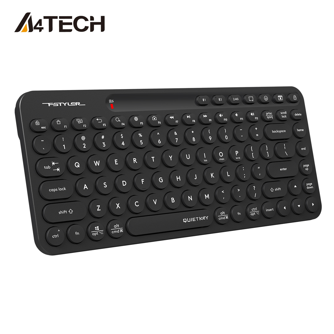 A4Tech FSTYLER FBK36C AS Bluetooth & 2.4G Wireless Keyboard Pair 3 Devices - Pair up to 3 Devices Keyboard A4Tech FSTYLER FBK36C AS Bluetooth & 2.4G Wireless Keyboard, Pair up to 3 Devices A4Tech FSTYLER FBK36C AS Bluetooth & 2.4G Wireless Keyboard, Multi Devices Supports Keyboard A4Tech FSTYLER FBK36C AS Bluetooth & 2.4G Wireless Keyboard Pair 3 Devices