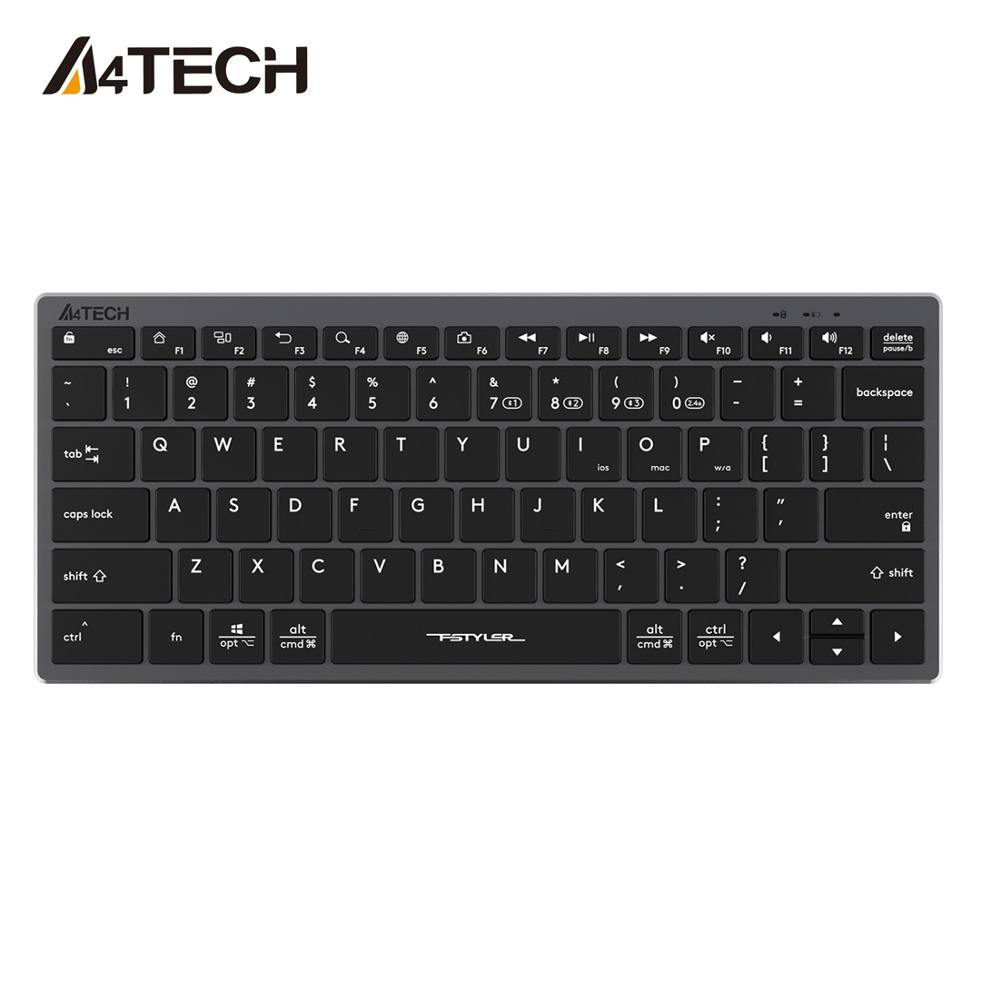 A4Tech FSTYLER FBX51C Bluetooth & 2.4G Wireless Keyboard - Keyboard Easy Switch up to 4 Devices A4Tech FSTYLER FBX51C Bluetooth & 2.4G Wireless Keyboard - Keyboard Easy Pair up to 4 Devices A4Tech FSTYLER FBX51C Bluetooth & 2.4G Wireless Keyboard - Multi Device Connectivity Keyboard A4Tech FSTYLER FBX51C Bluetooth & 2.4G Wireless Keyboard