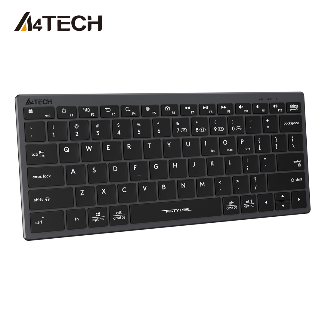 A4Tech FSTYLER FBX51C Bluetooth & 2.4G Wireless Keyboard - Keyboard Easy Switch up to 4 Devices A4Tech FSTYLER FBX51C Bluetooth & 2.4G Wireless Keyboard - Keyboard Easy Pair up to 4 Devices A4Tech FSTYLER FBX51C Bluetooth & 2.4G Wireless Keyboard - Multi Device Connectivity Keyboard A4Tech FSTYLER FBX51C Bluetooth & 2.4G Wireless Keyboard