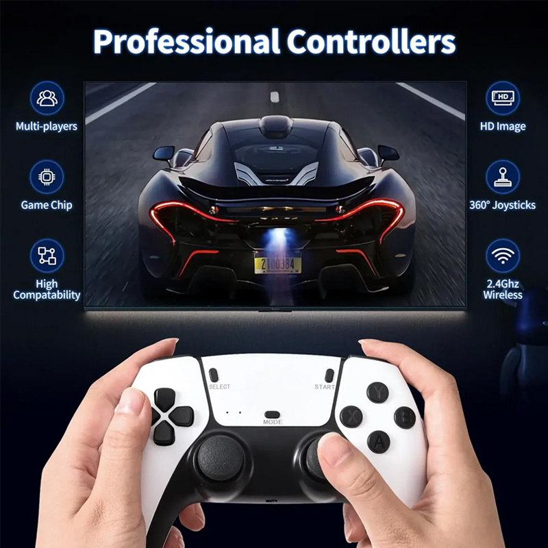 M15 Plus SJGAM 2.4G Wireless 3D Rocker Special Game Rocker for Arcade, M15 4K HD Game Console with Double Wireless Controllers, 4K Video Game Console Controllers, Wireless Controllers, Childhood Memories PC Games Wireless Controllers, Childhood Memories Games, Childhood Memories