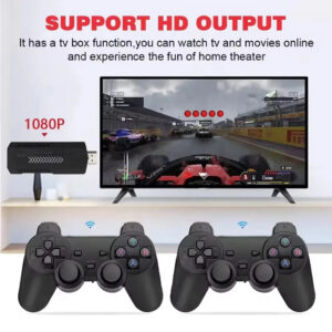 X2+ Plus 2.4G Wireless Controller Gamepad 3D Game Stick Controller Gamepad 32000+ Video Games 4K HD Output X2+ Plus Game Stick with 2 Wireless Controllers, 4K Video Game Console Controllers, Wireless Controllers, Childhood Memories PC Games Wireless Controllers, Childhood Memories Games, Childhood Memories