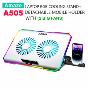 AMAZE A505 Laptop RGB Cooling Stand, AMAZE A505 Laptop Stand, AMAZE A505, AMAZE, A505, AMAZE Laptop Cooling Stand Best Prices in Karachi Pakistan, AMAZE RGB Laptop Cooling Stand with Fans, Laptop Cooling Stand with Dual Fans, AMAZE Laptop Stand, AMAZE Laptop Cooling Pad with Dual Fans, AMAZE Products Best Prices in Karachi Pakistan, Laptop Cooling Stand with Fans, Laptop Cooling Stand with Fans, Laptop Stand Prices in Karachi Pakistan, Laptop Cooling Stand Best Prices in Karachi Pakistan, Laptop Accessories Best Prices in Karachi Pakistan