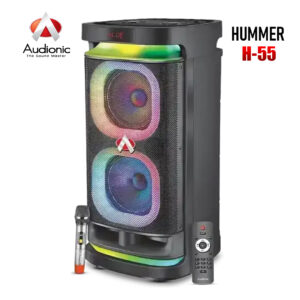 Audionic HUMMER H55 100Watts Bluetooth Speaker, Audionic H55 Speaker, Audionic H-55 Speaker, Audionic H55, Audionic H-55, Audionic H55 Speaker with Mic, Karaoke Speakers, Karaoke Port option Speakers, Audionic Speakers Best Price in Karachi Pakistan, Mehfil Speakers, Taraveeh Speakers, Taraweeh Speakers, Trolley Speaker with Wireless Mic, Karaoke Speakers, Portable Trolley Speakers, Speaker with Wireless Mic