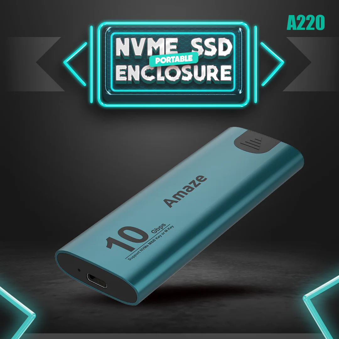 Amaze A220 Portable M.2 NVME SSD Enclosure 10Gbps, AMAZE PORTABLE M.2 NVME SSD ENCLOSURE 10G | A220, Amaze A220 Portable M.2 NVME SSD Enclosure, A220, NVME M.2 SSD Portable Enclosure 10Gbps, M.2 NVMe SSD Enclosure External Case, NVMe M.2 SSD Enclosure External Case, M.2 NVMe SSD Portable External Case, NVMe M.2 SSD Portable External Case, Amaze A220 Portable M.2 NVME SSD Enclosure 10Gbps Best Discounted Minimum Price in Karachi Pakistan, Buy AMAZE SSD/HDD External Case/Enclosure at Best Discounted Price in Karachi Pakistan