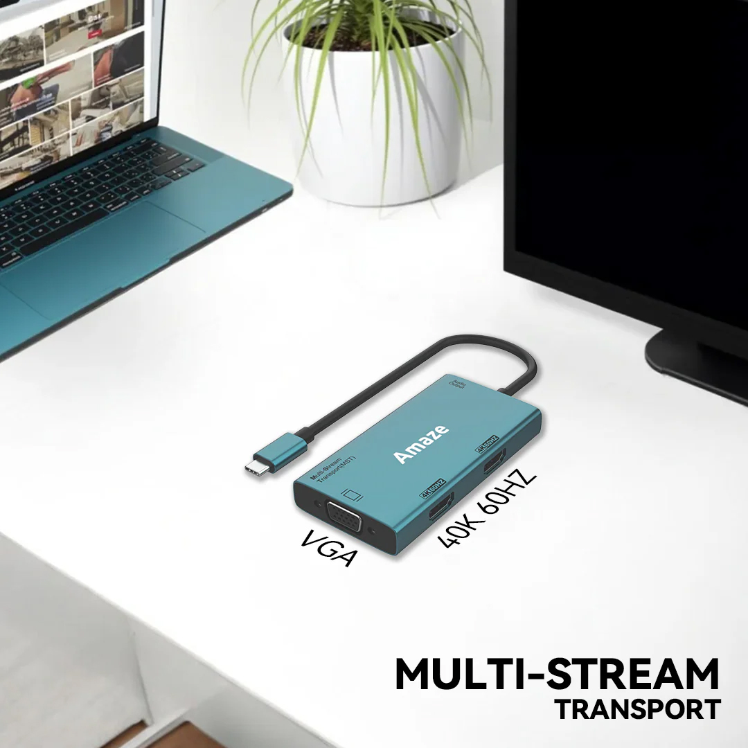 AMAZE A324 TYPE-C TO DUAL HDMI + VGA + AUDIO HUB ADAPTER, AMAZE TYPE C TO DUAL HDMI + VGA + AUDIO HUB | A324, AMAZE A324, A324, Type-C to DUAL HDMI + VGA + Audio HUB Adapter, Type C to DUAL HDMI Plus VGA Plus Audio HUB Adapter, AMAZE A324 Type-C to DUAL HDMI + VGA + Audio HUB Adapter Best Discounted Minimum Price in Karachi Pakistan, AMAZE All Products Available at Best Discounted Minimum Price in Karachi Pakistan
