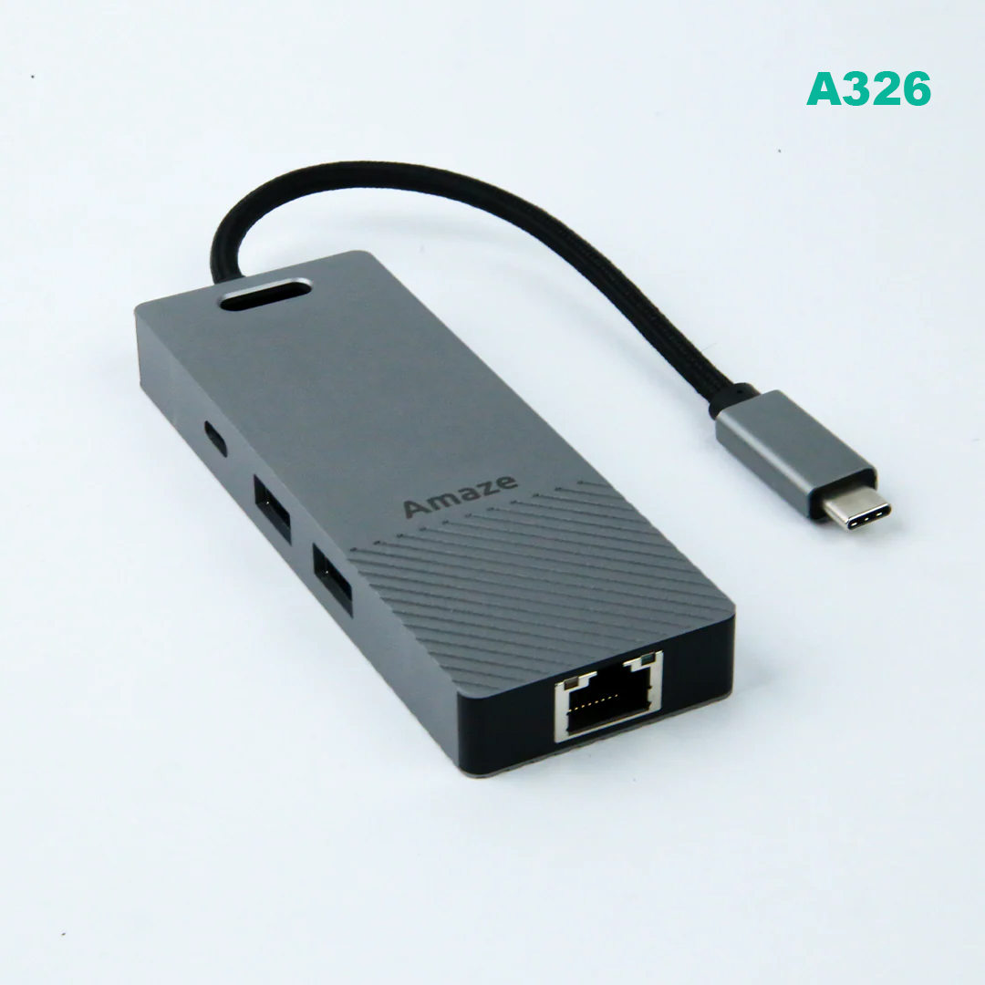 AMAZE A326 Alloy Series 6-in-1 Multiport HUB - Computer Choice