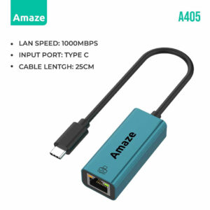 AMAZE A405 TYPE-C TO GIGABIT ETHERNET ADAPTER, AMAZE TYPE C TO GIGABIT ETHERNET ADAPTER | A405, AMAZE A405 TYPE C to Gigabit Ethernet LAN Adapter, AMAZE A405, A405, TYPE-C to Gigabit Ethernet LAN Adapter, TYPE-C to Gigabit LAN Ethernet Adapter, Best Discounted Minimum Price in Karachi Pakistan, AMAZE All Products Available at Best Discounted Minimum Price in Karachi Pakistan