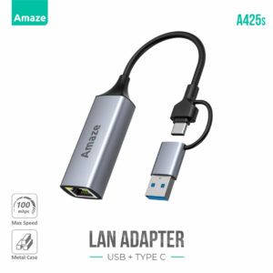 AMAZE A425S USB + TYPE-C TO LAN ADAPTER, AMAZE LAN ADAPTER USB + TYPE-C | A425s, AMAZE A425s LAN Ethernet Adapter to USB + TYPE-C Ports, AMAZE A425s TYPE-C + USB to Ethernet LAN Adapter, AMAZE A425s, A425s, USB + TYPE-C to LAN Ethernet Adapter, TYPE-C + USB to LAN Ethernet Adapter Best Discounted Minimum Price in Karachi Pakistan, AMAZE All Products Available at Best Discounted Minimum Price in Karachi Pakistan