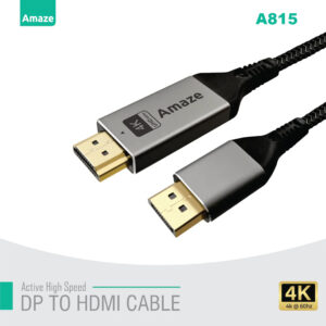 AMAZE A815 DisplayPort DP to HDMI 4K @60Hz Display Cable 2 Meter, Amaze DP to HDMI 4k@60hz Display Cable 2m | A815, AMAZE A815 DisplayPort DP to HDMI 4K @60Hz Display Cable 2 Meter Best Discounted Minimum Price in Karachi Pakistan, AMAZE A815, A815, DisplayPort DP to HDMI 4K Display Cable 2 Meter @60Hz, DisplayPort to HDMI Display Cable 2 Meter 4K @60Hz, DP to HDMI Cable 2 Meter 4K @60Hz, DP to HDMI Display Cable 4K @60Hz 2 Meter, AMAZE All Products Available at Best Discounted Minimum Price in Karachi Pakistan, Display Port to HDMI Cable 4K Quality 2M Meter, DisplayPort to HDMI Cable 4K Quality 2M Meter, DisplayPort DP to HDMI Cable 4K Quality 2M Meter
