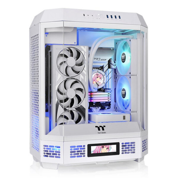 Thermaltake The Tower 600 mid tower PC chassis with vertical design and tempered glass panels
