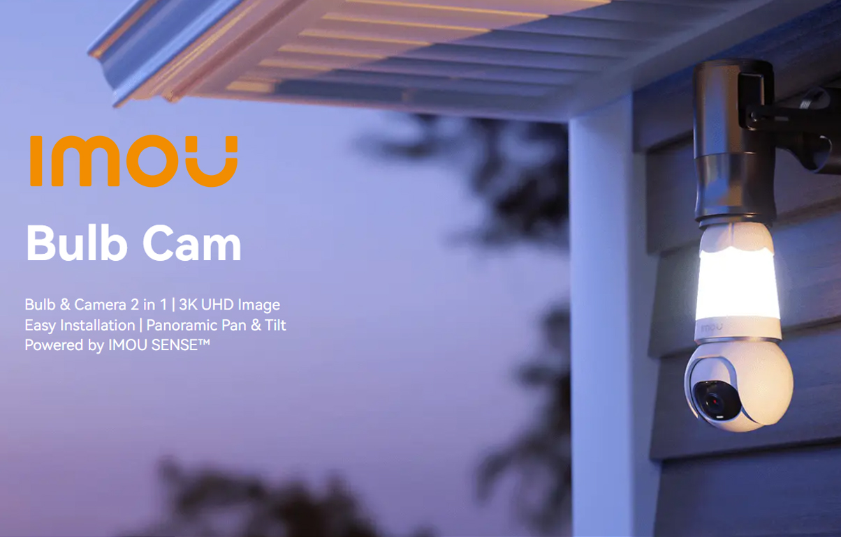 DAHUA IMOU E27 Bulb & Camera 2 in 1 3MP 2K QHD Smart WiFi Security Camera