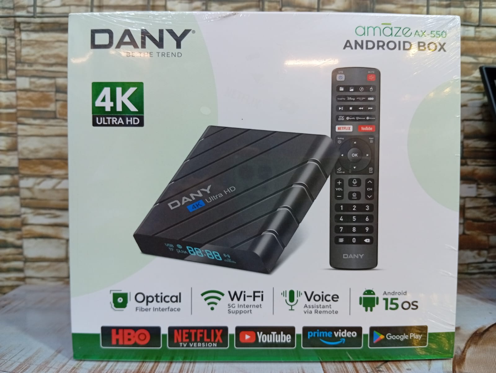 DANY AMAZE AX-550 4K ULTRA HD Android Box